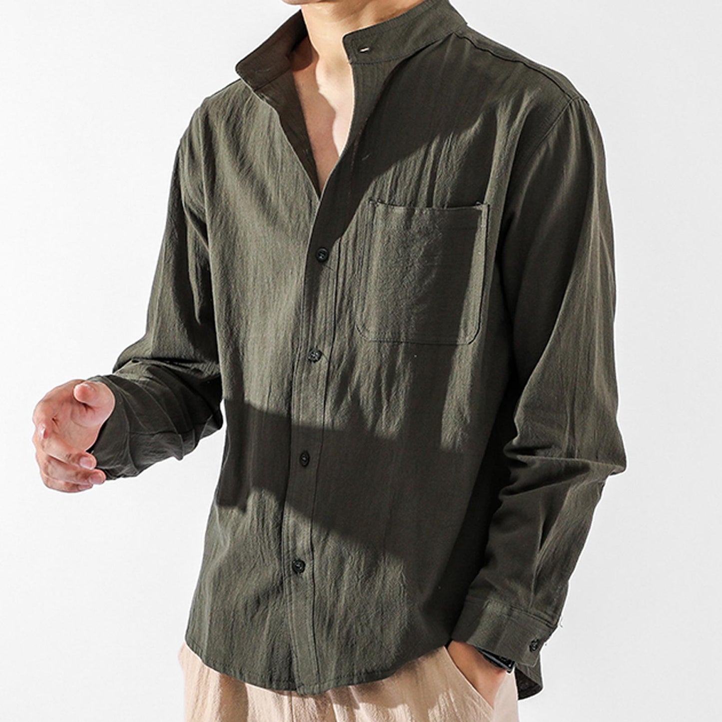 Saint Morris Contemporary Linen Shirt