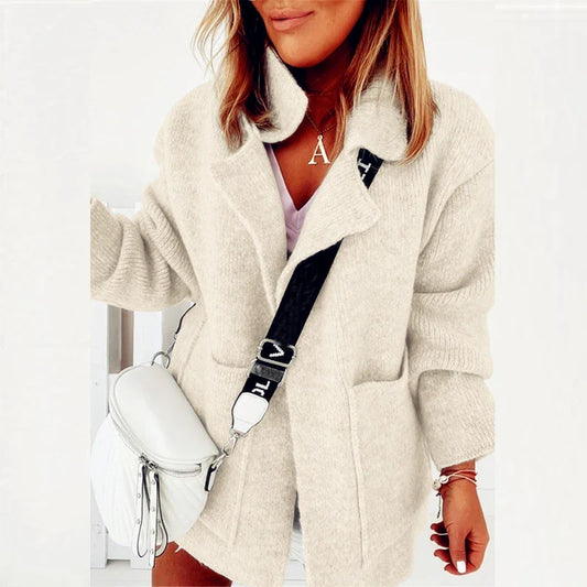 Rose - Classic Knitted Cardigan Coat