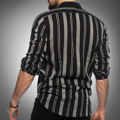 Charleston Classic Striped Linen Shirt